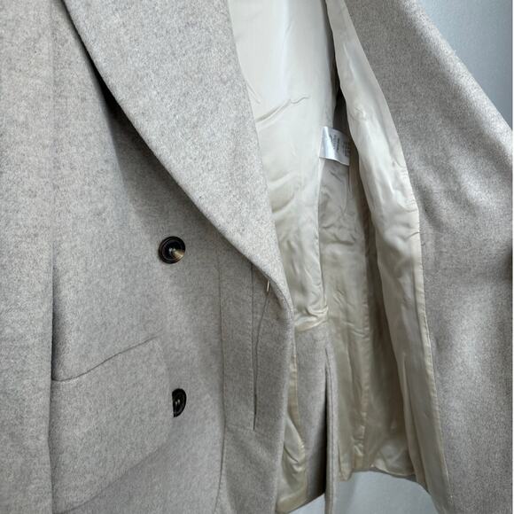 Alexander McQueen Taupe Cashmere Double Button Jacket 42 / 8 - Picture 13 of 16